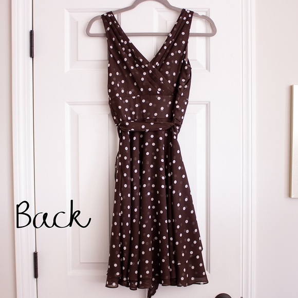 White House Black Market Polka Dot Dress - Picture 5 of 6